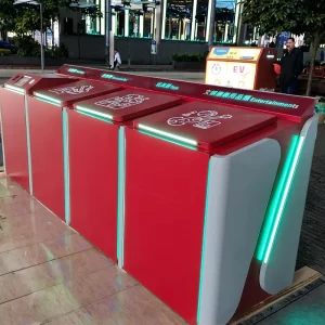 Intelligent 240L Standing Storage Waste Bin for Outdoor Usage Combined-type Garbage Classification Bin