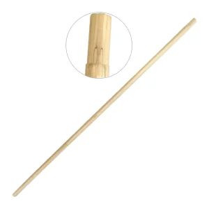Invader 60″ Wood Wet Mop Handle Natural for Professional Industrial Floor Cleaning Compatible with HX19