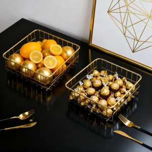 Iron Breakfast Storage Tray with Anti-Drop Design for Bread and Eggs