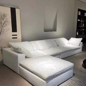 Italian Designer Sofa Luxury Couch Nordic Fabric Compressed Conner Modular Living Room Sofas for Home Villa Apartment