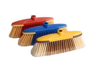Item No.0153 Long Iron Handle Eco Friendly PP Head Durable Lightweight Soft Broom Bristles for Home Floor Outdoor Use