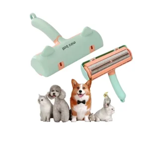JC Eco friendly Reusable Portable Custom Logo Pet Grooming Dog Brush Cat Lint Roller Pet Hair Remover Roller for Cleaning