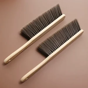 JY Beech Wood Bed Cleaning Brush with Long PET Bristles
