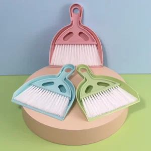 JY1901 2 in 1 PP Soft Bristle Mini Desktop Table Cleaning Broom and Dustpan Set
