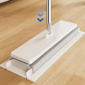 Japan Style Magic Clip Flat Mop Innovative Hands-Free Dry and Wet Microfiber Cleaning Mop Household Floor Cleaning Tool