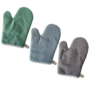 Japanese style Dotted Cotton Heat insulating Anti scalding Gloves for Oven Baking Grill Microwave Use Thickened Household Gloves