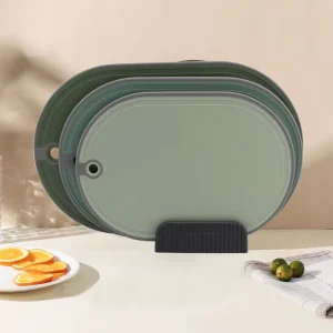 KITCHENCARE PP Chopping Blocks Set Meat Cutting Board Set Of 3 With Stand For Kitchen