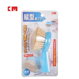 KM5025 Short Plastic Handle Nylon Bristle Cleaning Brush for Pot & Chopping Board Household Cleaning