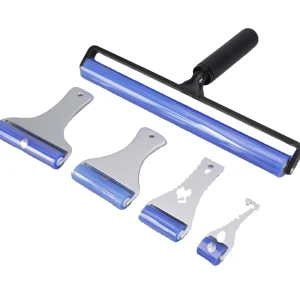 KMCleanse JEJOR JSR-12 12-Inch Blue Cleanroom Silicone Sticky Lint Roller Reusable Manual PCB Dust Removal Tool