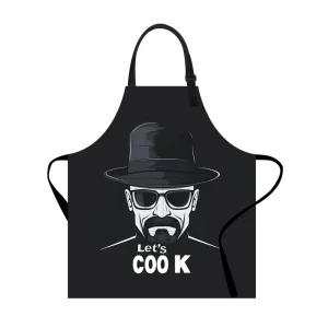 Kefei Custom Logo Reusable Eco Friendly Cotton Kitchen Apron with Pockets 60x78cm Bib Unisex Style Washable & Durable