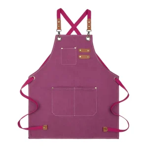 Kids Cleaning Aprons Bulk Custom Logo Cute Kitchen Aprons Polyester Cotton Canvas Material