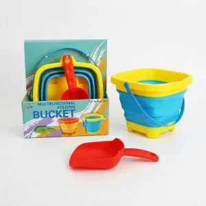 Kids Sand Shovel Set Folding Bucket Square Collapsible Sandbox Toy for Backyard PP Material Support OEM ODM Custom Logo Factory