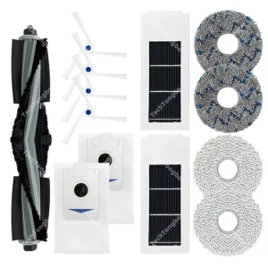 Kit Fit for Ecovacs Debot X2 X2 Omni X2 Pro Roller Brush Side Brush Hepa Filter Dust Bag Mop Cloth Robot Vacuum Cleaner Parts