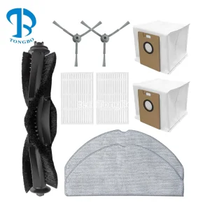 Kit Fit for Lydsto R1 Edge R1D Edge Robotic Vacuum Spare Part Accessories Main Roller Brush Side Brush Hepa Filter Mop Cloth