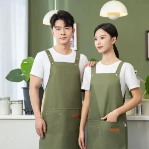 Kitchen Aprons for Cooking Ultra Thin Lightweight Apron with Oil Resistance Machine Washable Nanotech Waterproof