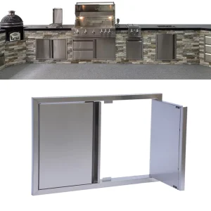Kitchen Cabinet & Accessories Kitchen Stainless Steel 304 SUS 304 Modern Original Outdoor Color 33 X 22 X 3 Inch Outside Kitchen