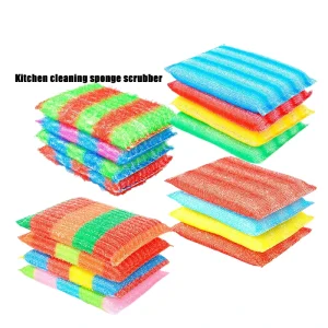 Kitchen Clean Heavy Duty Scrub Fiber Pads Sponge Sustainable