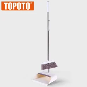 Kitchen Cleaning Broom Dustpan Set Windproof PP Long Metal Handle 28x83CM 26×24.5x95CM Custom Logo Option