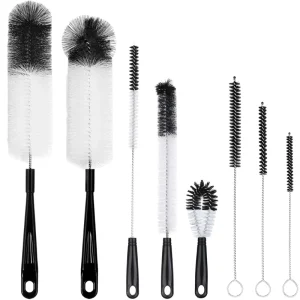 Kitchen Cleaning Brush Household Dust Bottle Cleaning Brush Set Handled Suction Tube Brush