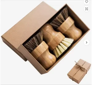 Kitchen Cleaning Brush Wooden Dish Brush with Nylon Durable Portable Eco Friendly Zero Waste Bottle Cleaner