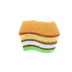 Kitchen Cleaning Coconut Brown Cellulose Sponge Natural Biodegradable Sword Numbness Pulp Cotton