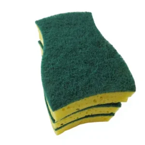 Kitchen Cleaning Dish washing Scrub Strong Decontamination Biodegradable Three Layer Seaweed Scouring Pad Sponge