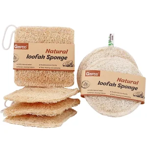 Kitchen Cleaning Scouring Pad 100% Natural Material and Biodegradable Organic Loofah Brush for Dishwashing Bathing