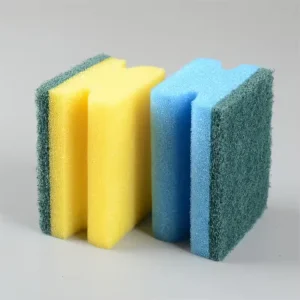 Kitchen Cleaning Sponge Dishwashing Sponges PU Sponge with Scouring Pad