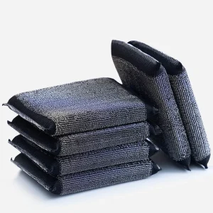 Kitchen Cleaning Steel Sponge Kitchen Steel Wire Cloth Sponge Scouring Pad