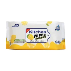 Kitchen Cleaning Wet Wipes 80pcs Disposable Kitchen Wipes for Family Daily Cleaning