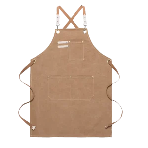 Kitchen Cooking Apron Canvas Apron 90% Cotton and 10% Polyester Apron with Pocket for Women