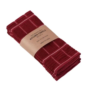 Kitchen Dish Cotton Terry Towels Heavy Duty Absorbent Dish Cloths 100% Cotton Tea Bar Towels Size
