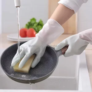 Kitchen Dishwashing Rubber Gloves Household Rubber Gloves Waterproof Durable Washing Clothes Gloves