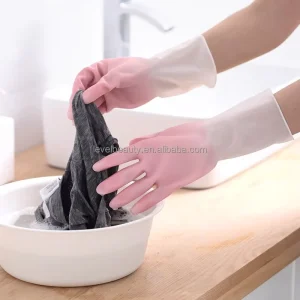Kitchen Dishwashing Rubber Gloves Household Rubber Gloves Waterproof Durable Washing Clothes Gloves