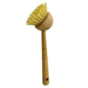 Kitchen Dishwashing Scrub Brush Wooden Handle PP Material