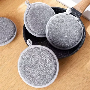 Kitchen Double Sided Dishwashing Sponge Household Cleaning Scouring Pads for Dishwashing & Cleaning