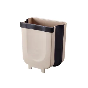 Kitchen Foldable Hanging Trash Can Collapsible Waste Bin Kitchen Cabinet Door Hanging