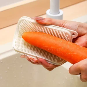 Kitchen Fruit Vegetable Cleaning Brush Flexible Potato Veggie Scrubber for Sink Gap Crevice Cleaning Tool