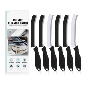 Kitchen Gap Cleaning Brush with Hard Bristles for Grout Scrubbing Plastic Material
