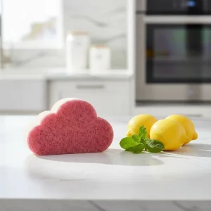 Kitchen Grade Non Scratch Seaweed Scrub Sponge High Foam High Rebound Reusable Cleaning Pad