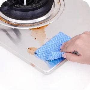 Kitchen Household Items Disposable Nonwoven Roll Wipes Kitchen Dish Towel Roll Customized Colorful Non-woven Cleaning Cloths