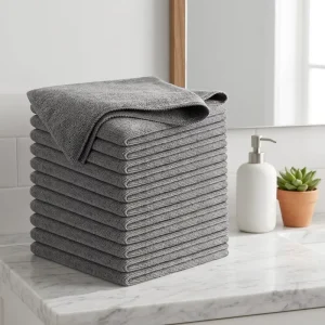 Kitchen Microfiber Superfine Fiber Thickened Absorbent Oil Absorbing Dishwashing Cloth Car Cleaning Cloth