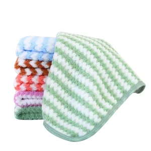 Kitchen Microfiber Towel Cleaning Cloth Absorbent Dry and Wet Cleaning Dishcloth Coral Fleece Dish Cloth Towel