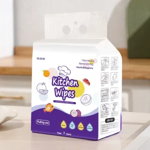 Kitchen Paper Super Absorbent Dish Washing Mop Pulling out Scrubbing Cloth Wet and Dry Use Streak Free Disposable Cleaning Wipes