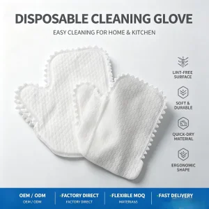 Kitchen Products Trending Anti Stat Reusable Eco Friendly PP Outer Polyester Medium Thickness Non woven Home Cleaning Gloves