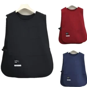 Kitchen Restaurant Cafe Waiter Waitress Hairdresser Salon Barber Painting Pocket Waterproof Vest Apron Uniform Aprons