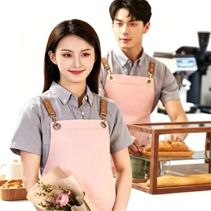 Kitchen Restaurant Cafe Waiter Waitress Hairdresser Salon Barber Painting Pocket Waterproof Vest Apron Uniform Aprons
