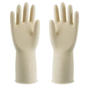 Kitchen Rubber Household Waterproof Latex Gloves Medium White Black Red