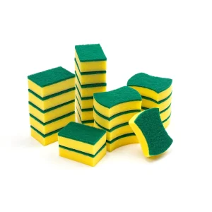 Kitchen Scouring Sponges Scrubber Sponge for Kitchen Washing Dishes Double Side Souring Pad