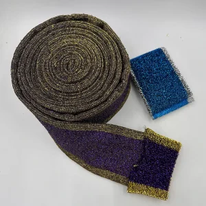 Kitchen Scrubber Sponge Polyester Making Fabric Scouring Pad in Roll Composite Membrane Metallic Scrubber Fabric Rolls